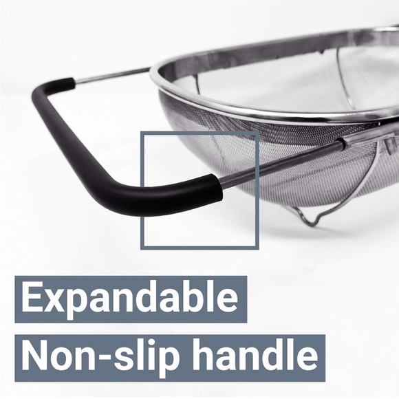 Expandable stainless steel colander - Picture 4 of 8